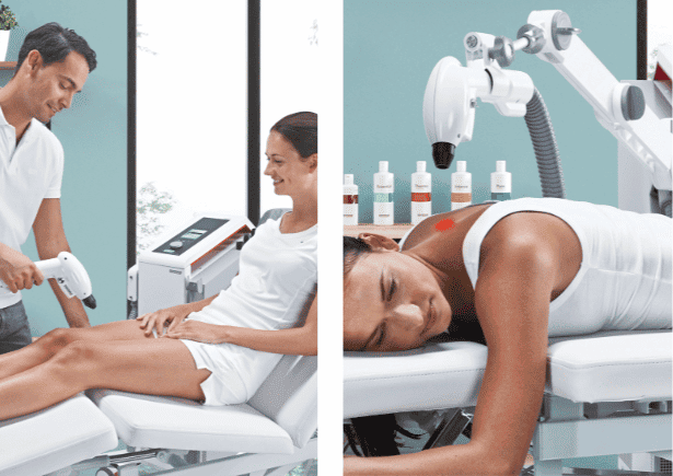 Cooling injuries rapidly with the Gymna Cryoflow-ICE for cryotherapy